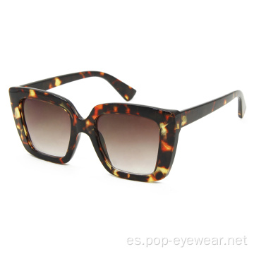 Gafas de sol de montura grande vintage para mujer